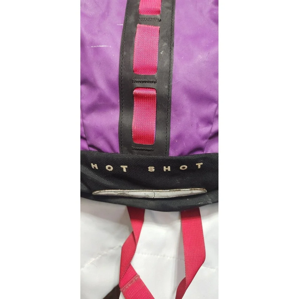 The North Face Hot Shot Backpack Purple Black Red T196 T596 Daypack